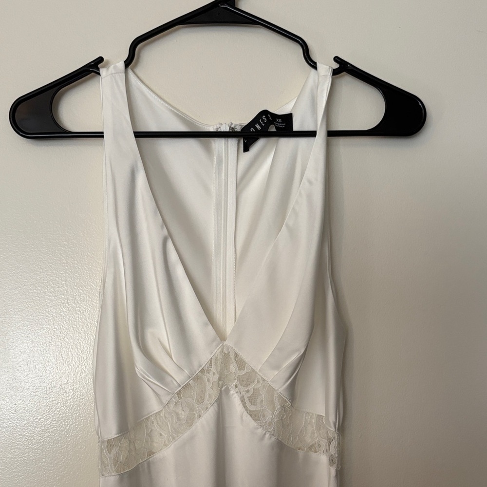 Lioness White Lace Trim Chemise